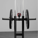 multi-function power cage power rack with cable crossover, lat pulldown, low row station and gym attachments for home strength training