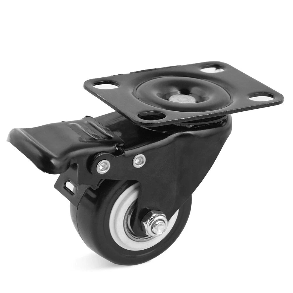 40mm and 50mm swivel caster wheels with brake and non-brake for furniture carts workbenches and storage trolleys