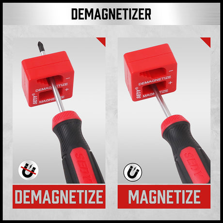 11-piece magnetic screwdriver set with storage rack, Phillips and flathead screwdrivers for home and garage use