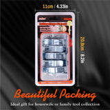 10 Pack Metal Bulldog Clamps, Spring Loaded Wall Mounted Broom and Mop Holder Clips for Garage and Garden Tool Storage