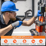 Self-adjusting pipe wrench set with high-carbon steel jaws, non-slip handles and 14–63mm capacity for plumbing, auto repair and home maintenance