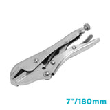 straight jaw locking pliers available in 7-inch and 10-inch sizes with adjustable tension screw, quick-release trigger and Cr-Mo steel jaws