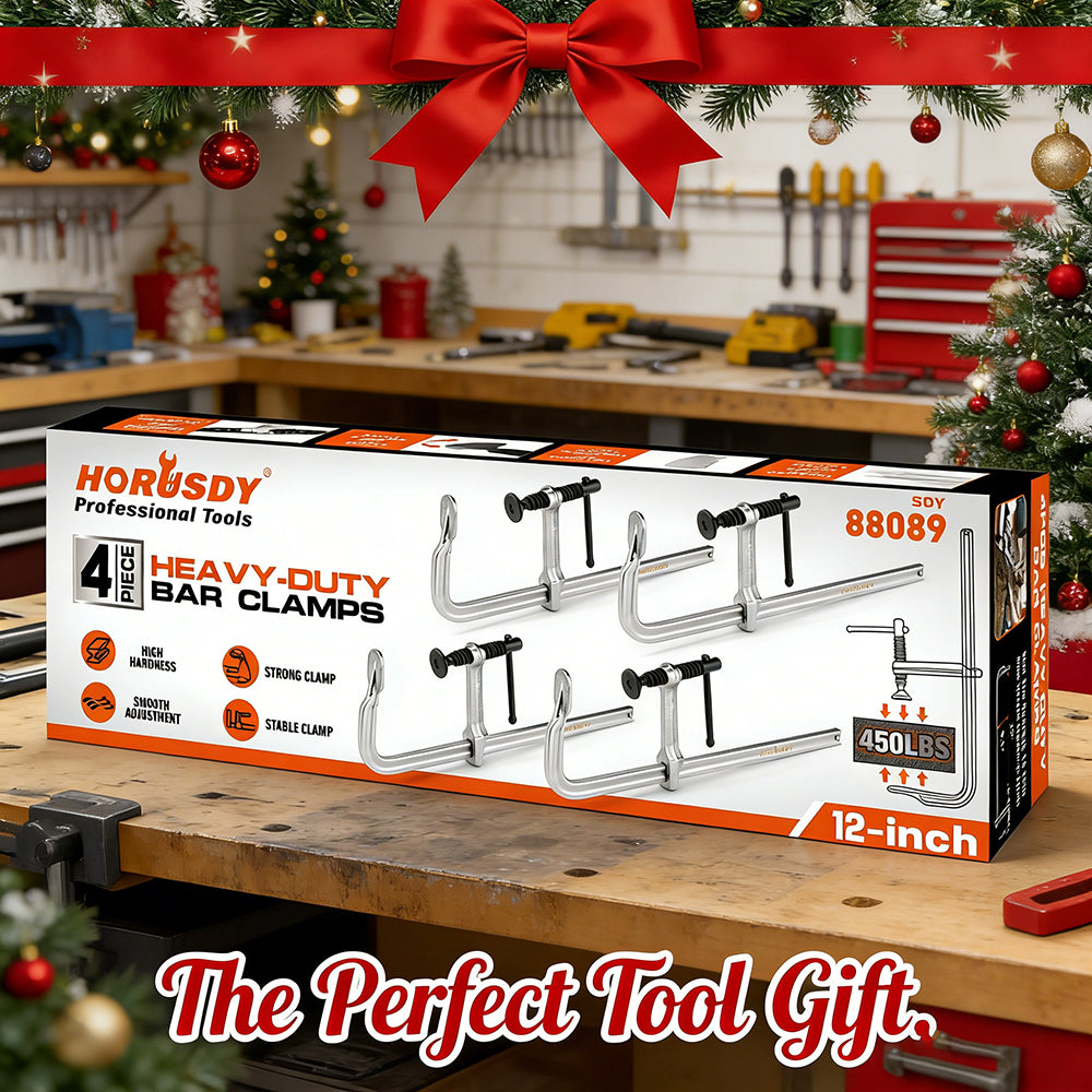 12 inch heavy duty bar clamps set for woodworking and metal welding