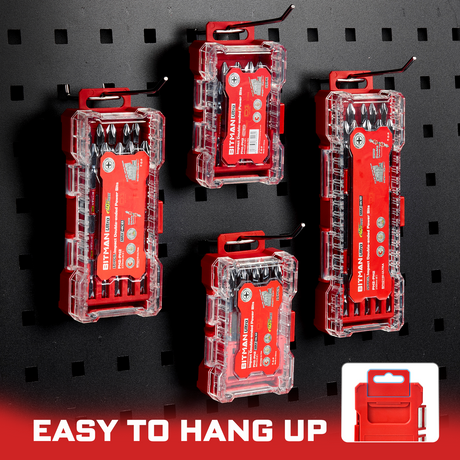 10-piece double-ended PH2 impact power bit set featuring magnetic S2 steel bits with dual torsion zones, HRC63 hardness, anti-cam-out design and storage case, available in 2.5 inch, 3.2 inch and 4.5 inch lengths for impact drivers and drills.
