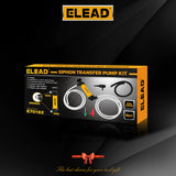 manual siphon transfer pump kit for air and liquid with hoses and adapters