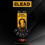 ELEAD 6-pack black drill bit holder with quick release carabiner, 1/4 inch hex shank organisers for screwdriver and drill accessories