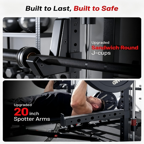 all in one smith machine power rack home gym with cable system dual pulley multifunction workout equipment