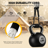 adjustable bungee cords set with carabiner hooks, heavy duty elastic tie down cords for camping, cargo securing, roof racks, storage organization and outdoor use