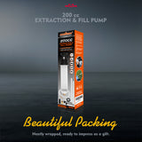 200cc fluid extractor pump with hose kit for transferring engine oil, coolant and brake fluid in automotive maintenance