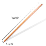 1.6m wooden shovel handle replacement hardwood 160cm 3.5cm heavy duty garden tool handle for shovel rake hoe