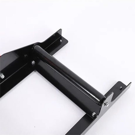 Car tire and wheel cleaning stand with roller support for safe and efficient wheel detailing