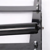 Car tire and wheel cleaning stand with roller support for safe and efficient wheel detailing