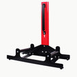 Car tire and wheel cleaning stand with roller support for safe and efficient wheel detailing