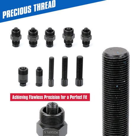 motorcycle flywheel puller set magnetic motor puller kit for dirt bike atv scooter clutch removal tool metric thread repair kit