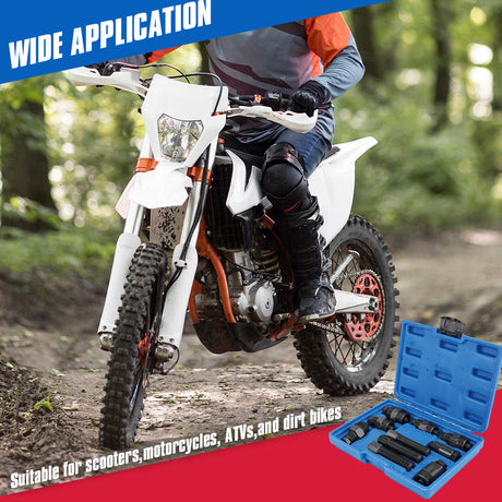 motorcycle flywheel puller set magnetic motor puller kit for dirt bike atv scooter clutch removal tool metric thread repair kit