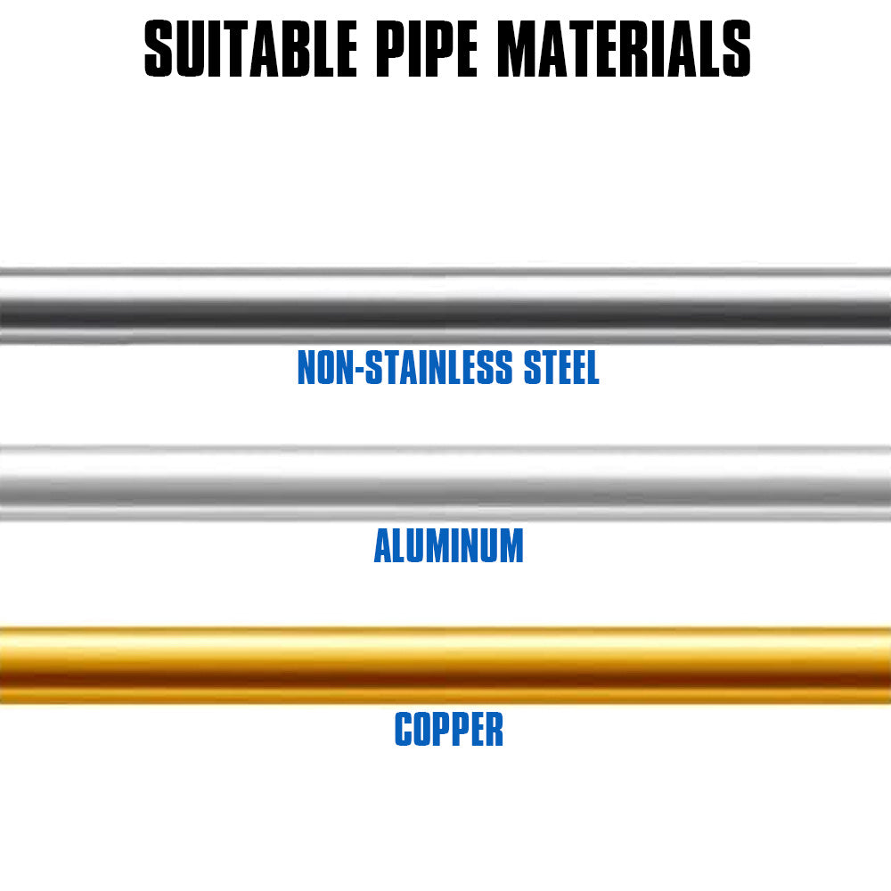 4-piece brake tube flaring tool kit with dual head design for 3/16" SAE and 4.75mm DIN bubble and double flares, in blue storage case
