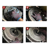 10-piece clutch alignment tool set for cars, includes metal adaptors and alignment shaft in red storage case for mechanics and workshops