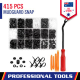 415PCS car fastener clips and trim removal tool kit for automotive door, bumper, and panel repair in Australia