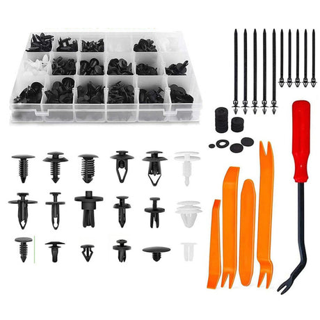 415PCS car fastener clips and trim removal tool kit for automotive door, bumper, and panel repair in Australia