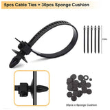 Car retainer clips kit 1240PCS with 32 sizes, fastener removal tools, cable ties and sponge pads for automotive panel and bumper repair.