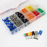 575-piece wire ferrules kit with insulated pin terminals, assorted sizes, copper conductors and storage case