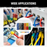 575-piece wire ferrules kit with insulated pin terminals, assorted sizes, copper conductors and storage case