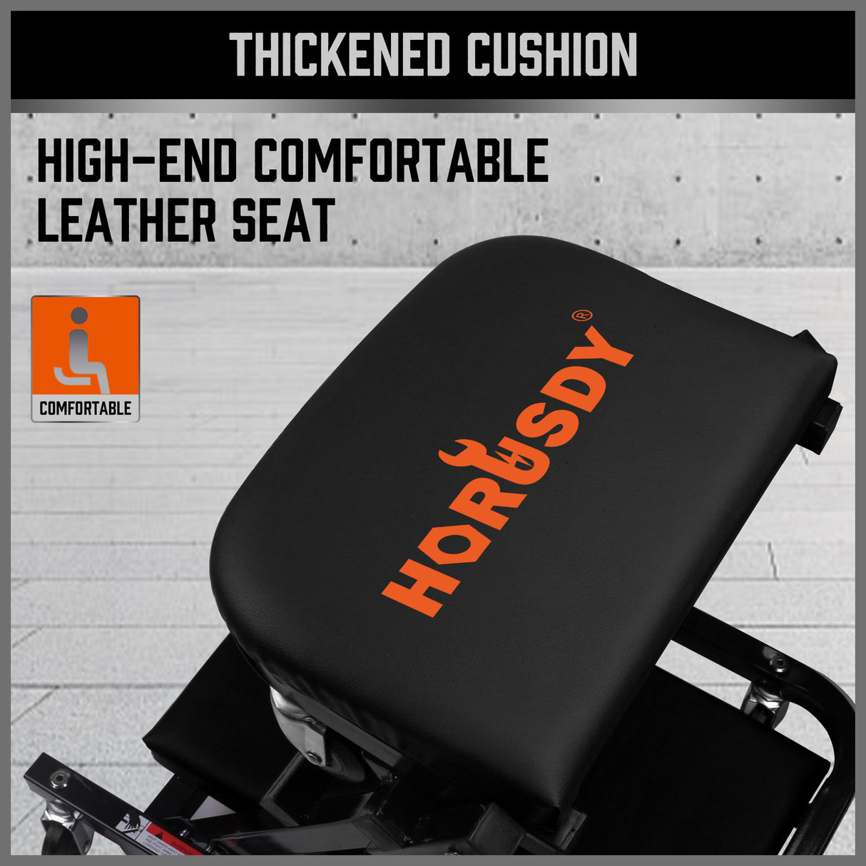 rolling creeper seat and lying board with 360 degree swivel casters for garage car repair and workshop use