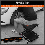 HORUSDY 2-in-1 Rolling Creeper Seat and Lying Board with 360° Casters for Garage Car Repair Workshop