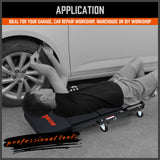 rolling creeper seat and lying board with 360 degree swivel casters for garage car repair and workshop use