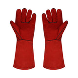 SEDY Extended Cowhide Welding Gloves 16 Inch, Heat & Spark Resistant Leather Work Gloves with Long Cuff