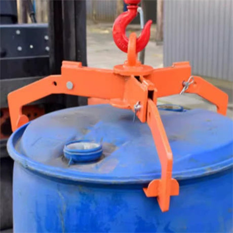 three jaw oil drum lifting clamp 750kg heavy duty steel barrel lifter for crane hoist forklift drum handling