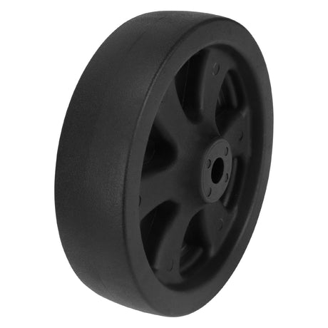 8-inch black nylon replacement wheel with 16mm centre hole for carts and trolleys