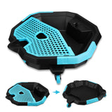 2-in-1 oil drain pan with removable tool caddy and 360-degree casters for car maintenance