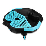 2-in-1 oil drain pan with removable tool caddy and 360-degree casters for car maintenance