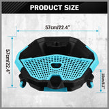 2-in-1 oil drain pan with removable tool caddy and 360-degree casters for car maintenance