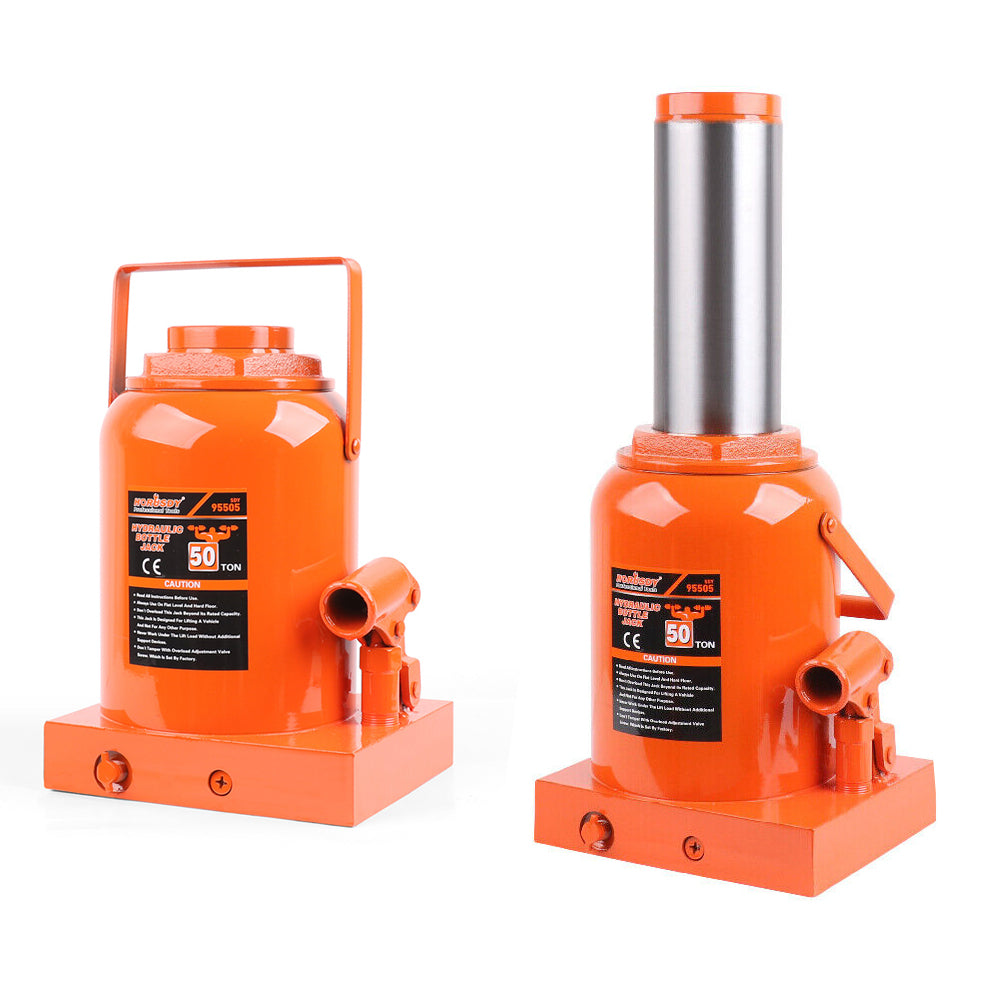 Heavy-Duty Hydraulic Bottle Jack - 10/12/20 Ton Capacity Car Lifts Jack with Safety Valve