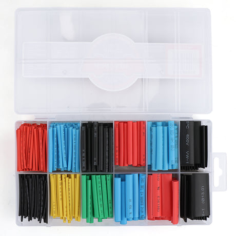 610-piece heat shrink tubing set with multiple sizes and colors, wire insulation tubes for electrical repair, DIY wiring and automotive applications