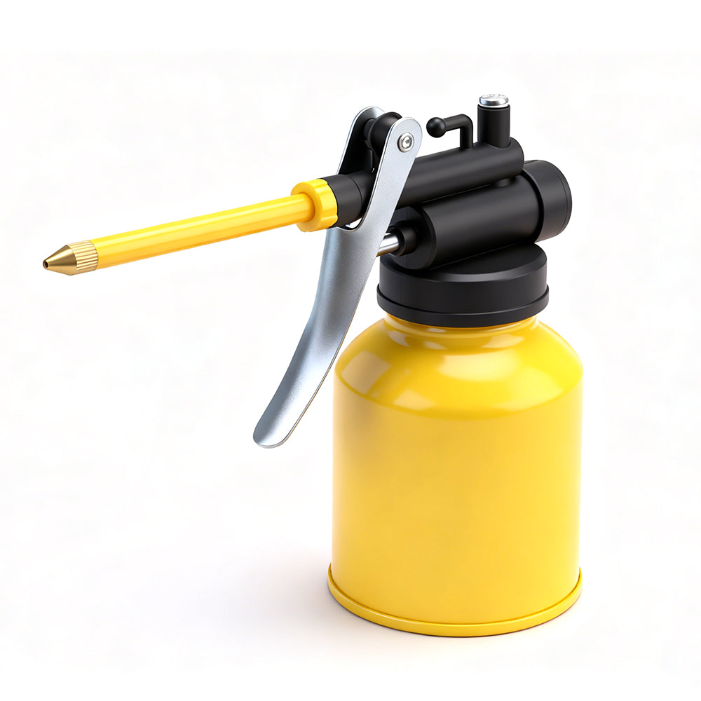 250ml high pressure oil can with long precision metal spout for bicycle car and workshop lubrication