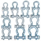 heavy duty bolt type bow shackle 0.5T-25T with nut and cotter pin for lifting, rigging, towing and industrial applications