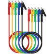 1.2m alligator clip test leads set with insulated silicone wires for multimeter and circuit testing – 1000V 15A rated professional tool.