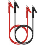 SWANLAKE 1000V 20A alligator clips test leads with red and black silicone cables and insulated jaws for electrical testing and connection