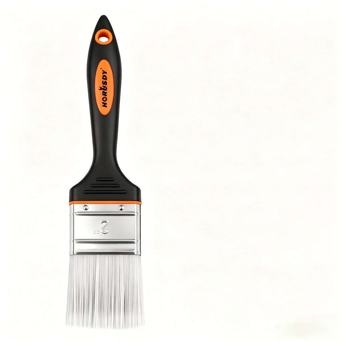 HORUSDY Paint Brush Set, 2 Inch & 3 Inch Flat Brushes with Polyester Bristles for Paints, Stains & DIY Projects