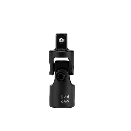 CR-V universal joint socket adapter in 1/4 inch, 3/8 inch and 1/2 inch drive sizes for ratchets, impact tools and automotive repair
