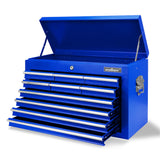 HORUSDY heavy-duty tool chest with 10 pull-out drawers and secure lock, 75kg load capacity