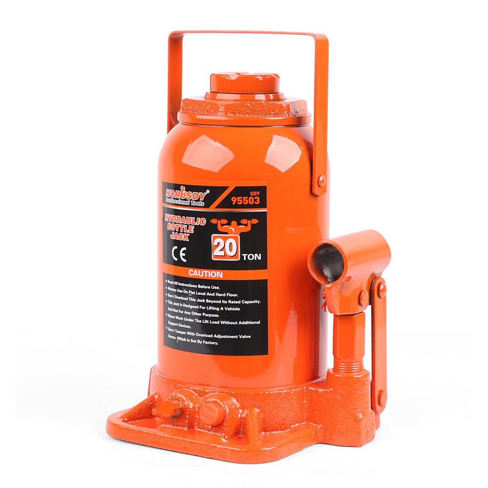 Heavy-Duty Hydraulic Bottle Jack - 10/12/20 Ton Capacity Car Lifts Jack with Safety Valve