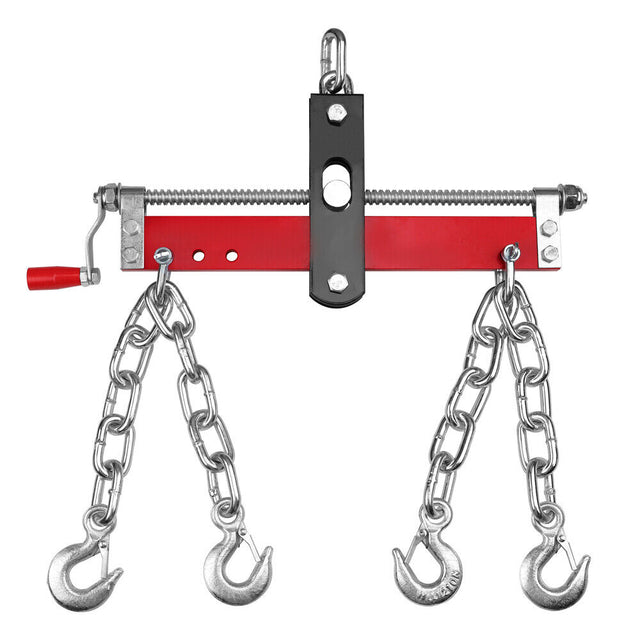 900kg engine leveler balancer with durable steel chains and adjustable hooks for shop crane hoists