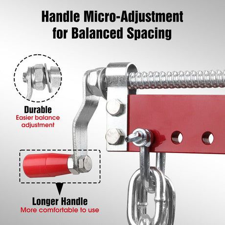 900kg engine leveler balancer with durable steel chains and adjustable hooks for shop crane hoists