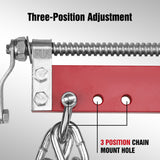 900kg engine leveler balancer with durable steel chains and adjustable hooks for shop crane hoists