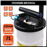 7L Manual & Pneumatic Multi-Purpose Oil Extractor with Suction Tubes for Vehicles and Machinery