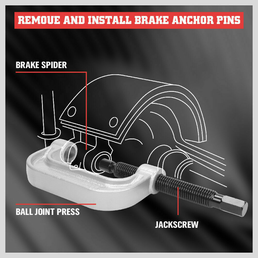 10-Piece Ball Joint Removal and Press Service Tool Kit with Case for 4x4 Vehicle Repairs